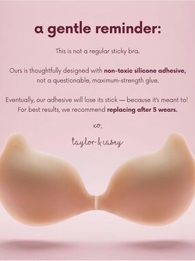CAKES Body Adhesive Strapless Bra